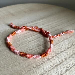 Essie Bracelet anklet trendy comfortable tie embroidery thread woven gift